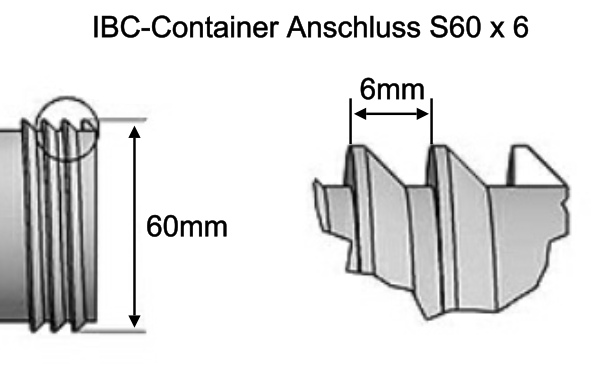 IBC Gewinde S60*6