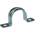 Zinc-coated steel single fixing clip with two loops