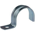 Zinc-coated steel single fixing clip with one loop