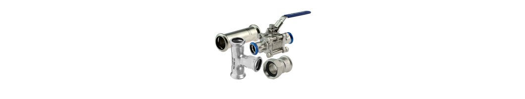 A4 stainless steel press fittings...
