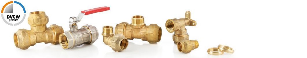 Brass compression fittings for PE...
