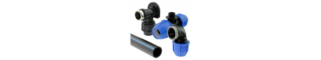 PP Klemm Fittings, PE Rohr und Zubehör