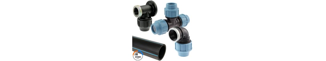 PP Klemmfittings, PE Rohre und Zubehr