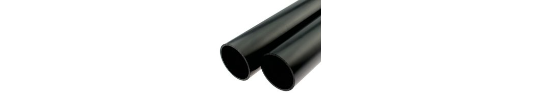 Tubi in PVC-U, nero