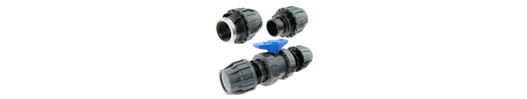 Compression fittings for PoolFlex...