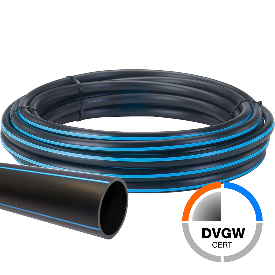 PE pipes - 16 bar, DVGW, reel and rod