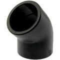 U-PVC black solvent elbow 45°