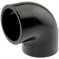 U-PVC black solvent elbow 90°