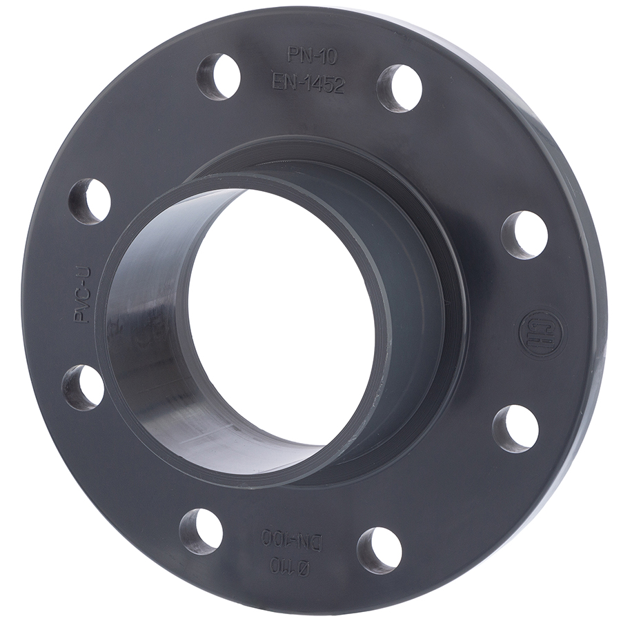 U-PVC fixed flange with solvent male stub