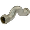 Brass S bend compression fitting