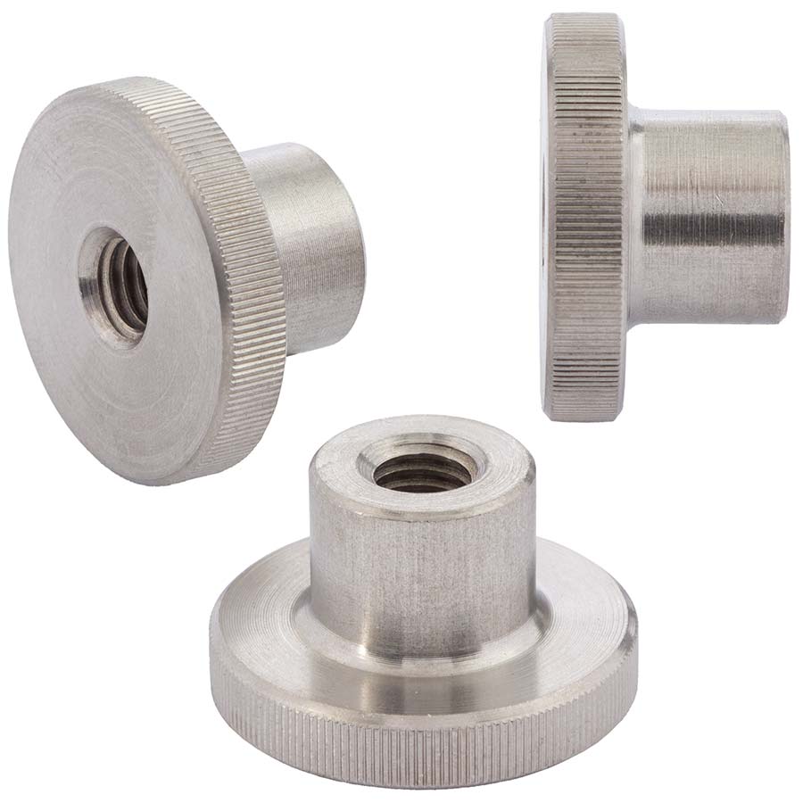 Knurled nut with high collar DIN 466