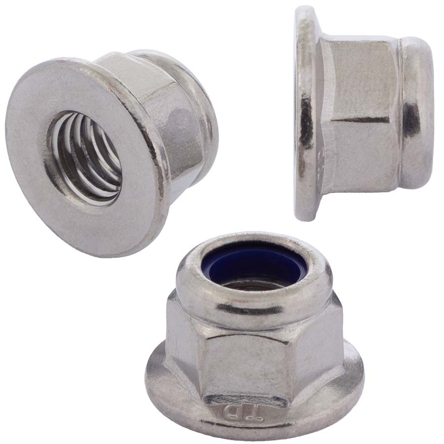 Sechskantmutter mit Klemmteil, Flansch DIN 6926, Edelstahl V2A