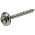 A2 ss wood screw with mounted EPDM gasket and hexalobular socket (TX)