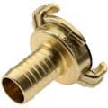 Brass quick bayonet coupling with hose tail