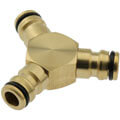 Brass 3-way Quick-Click connector