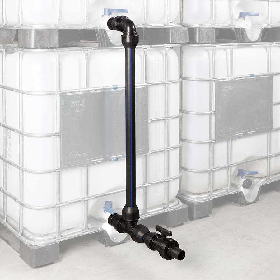IBC Container Tankverbinder<br><strong>32 + 50mm</strong><br> 2 IBC übereinander