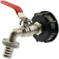 IBC container coupling with brass spigot
