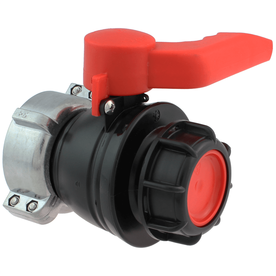 Ball valve for IBC container rotatable - S75*6 to S60*6 EPDM/FPM/Teflon