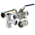 A4 stainless steel press fittings DVGW M-profile