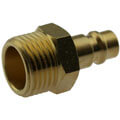 Brass male threaded plug nipple for compressed air