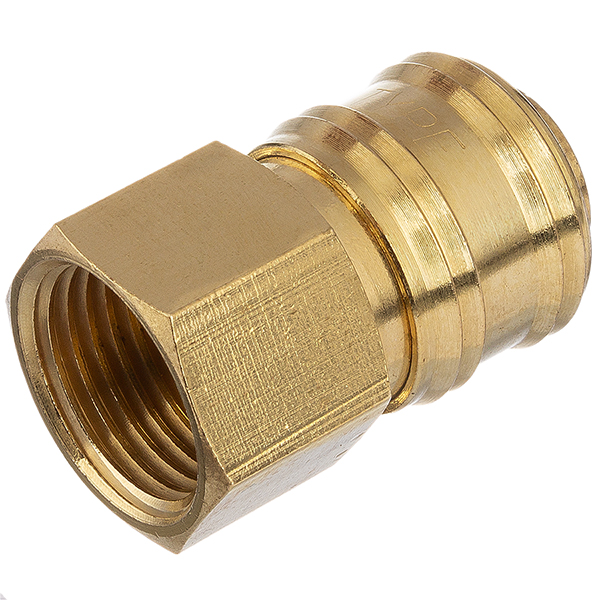 Brass female threaded coupling for compressed air