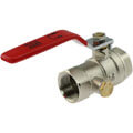 Brass female threaded ball valve with emptying