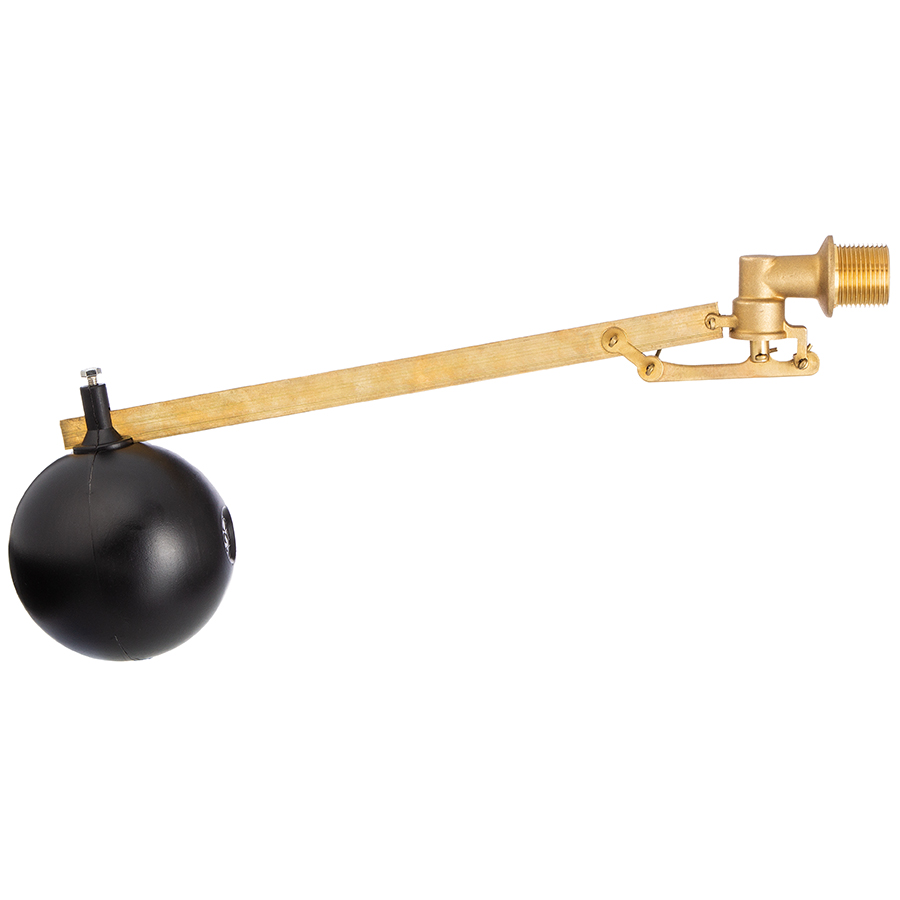 Brass valve with floating ball