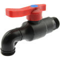 PP spigot with brass ball