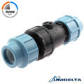 PP check valve compression fitting, DVGW