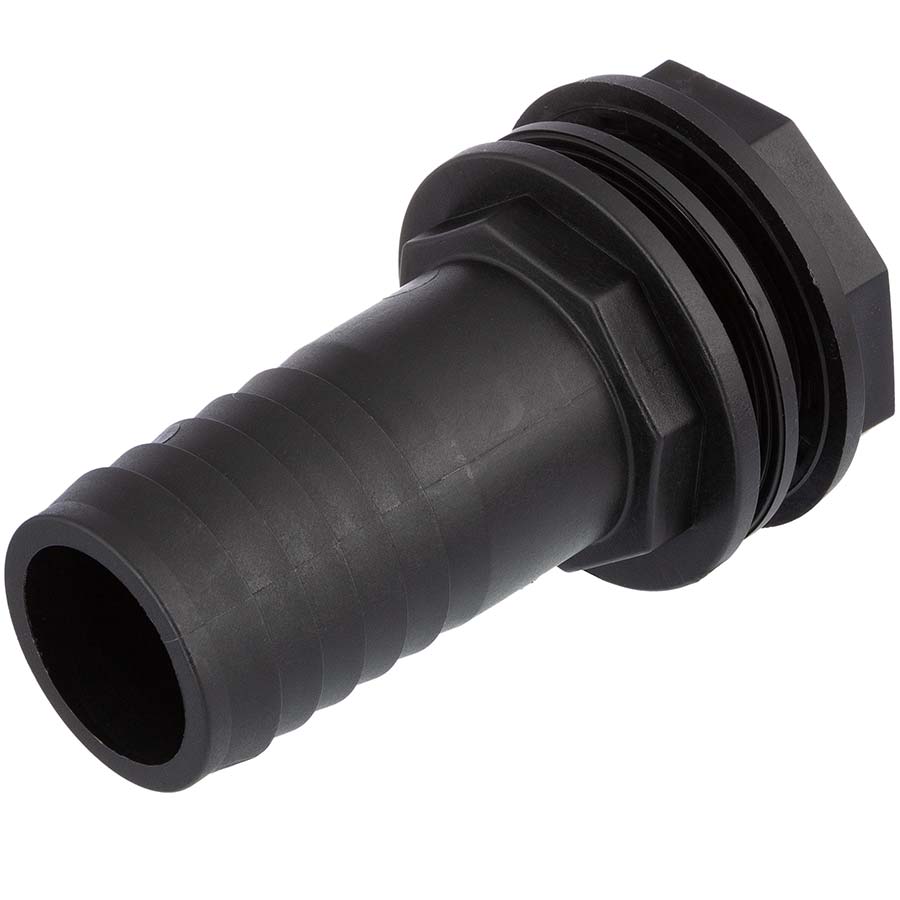 PP tank adapter male thread x elbow hose tail