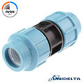 PP compression fittings, DVGW, for PE pipes