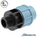 Adapter compression fitting x male thread, DVGW