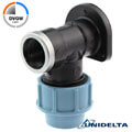 Compression fitting with flange x reinforced female thread, DVGW