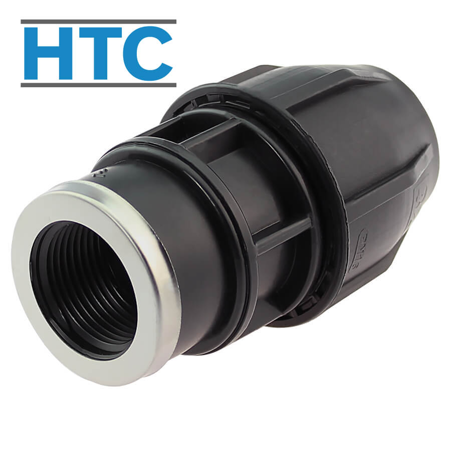 Compression fitting x female thread for PoolFlex flexible pipe
