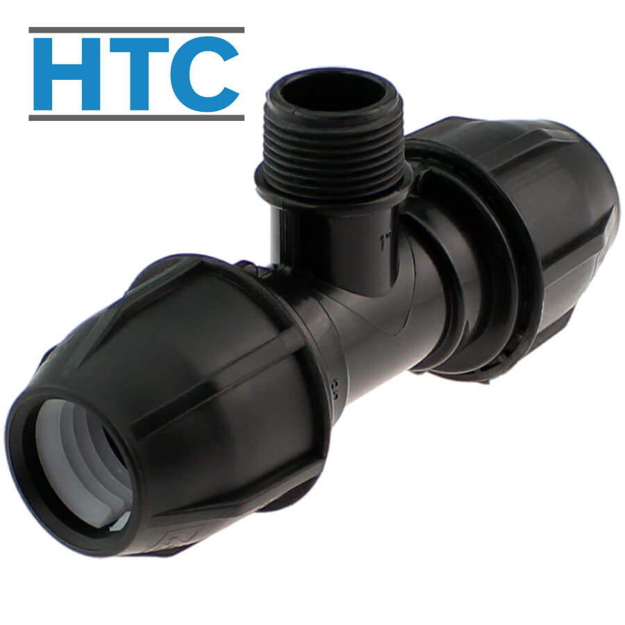 T-St�ck 90� Klemme x Aussengewinde