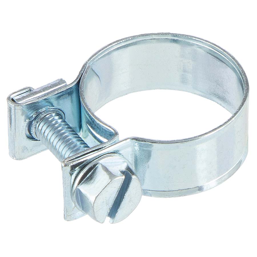 Mini hose clamp, galvanized steel W1