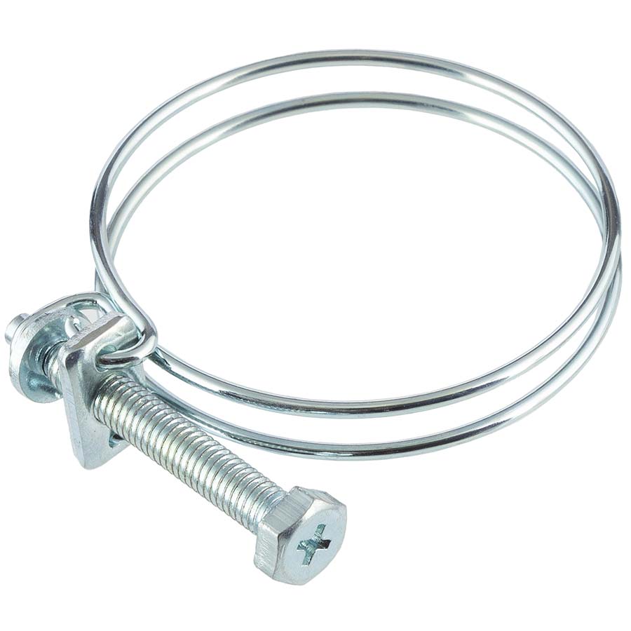 Spiral hose clamp <strong>W1 zinc-coated steel