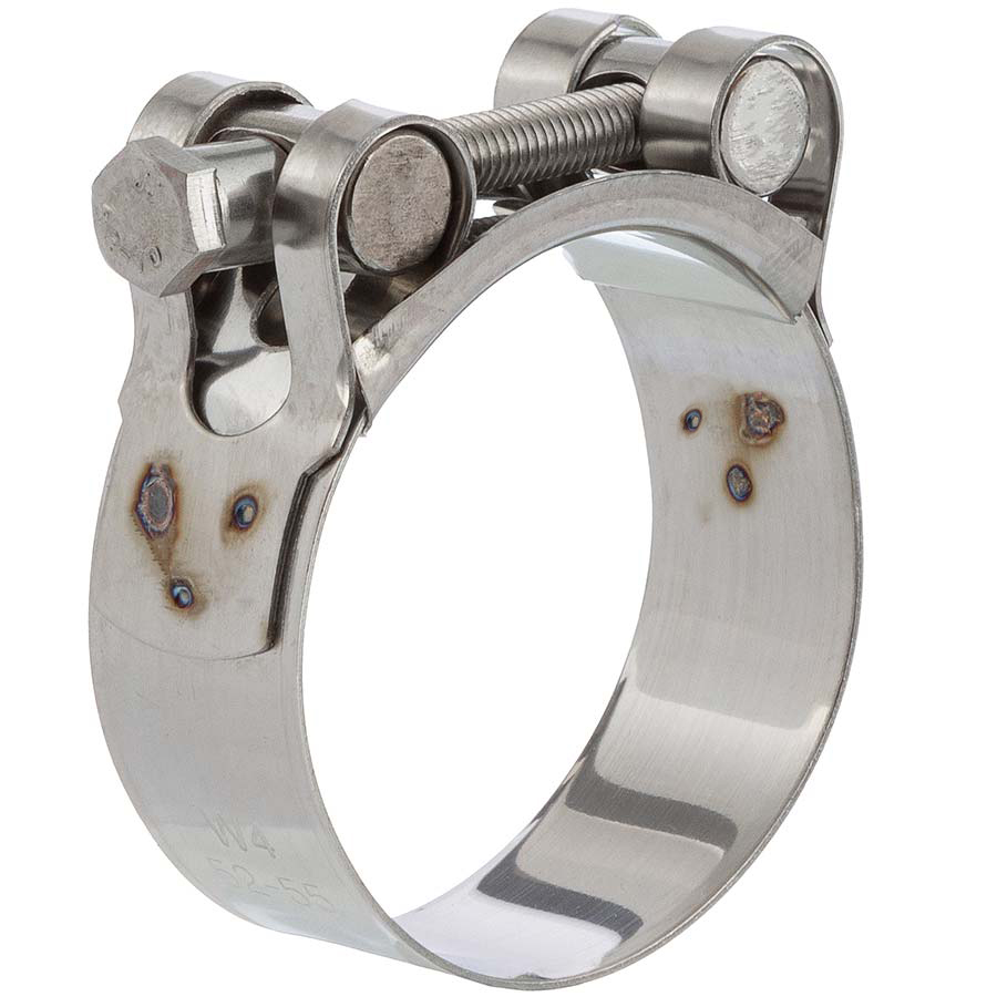 Piston rod clamp, reinforced clamp, <strong>W4 stainless steel V2A