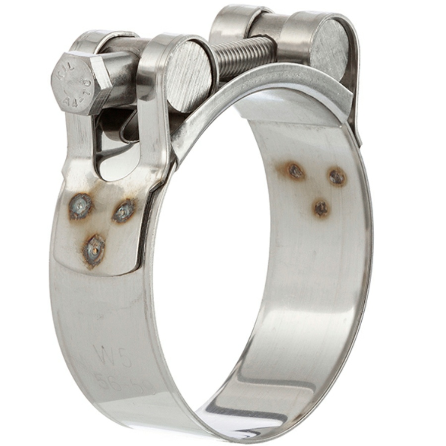 Piston rod clamp, <b>, W5, stainless steel, V4A, saltwater-resistant
