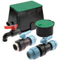 PP ball valves and valve boxes