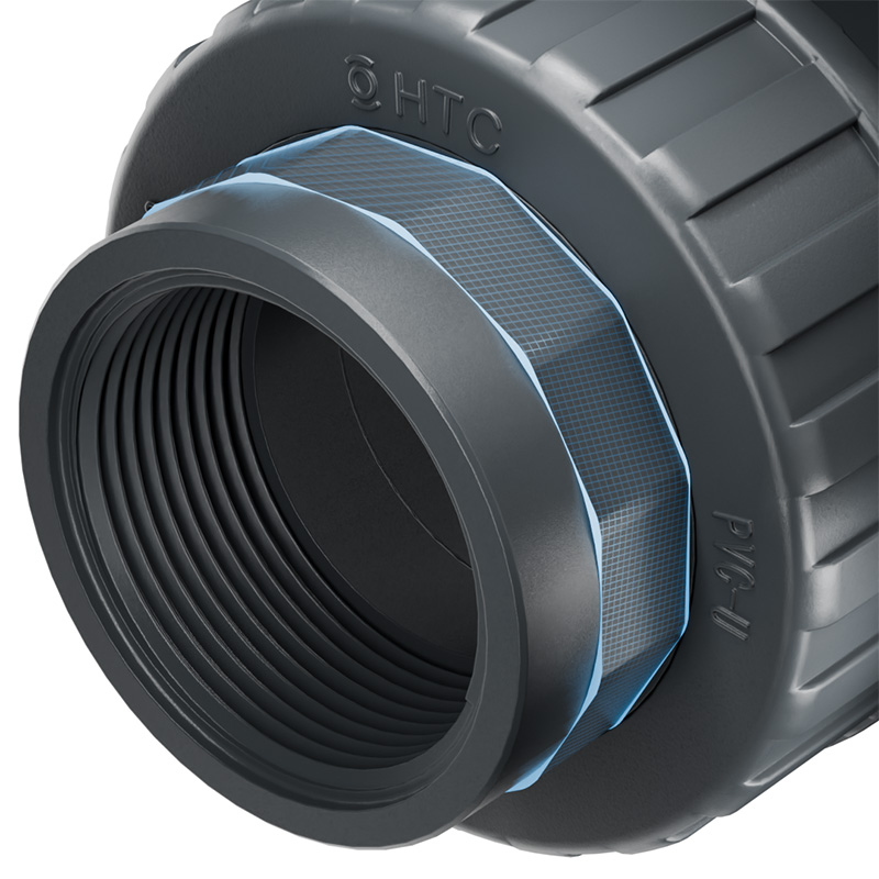 Verschraubung 2fach Innengewinde Detail 2