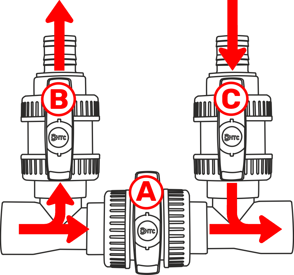 Poolheizung Bypass Durchfluss