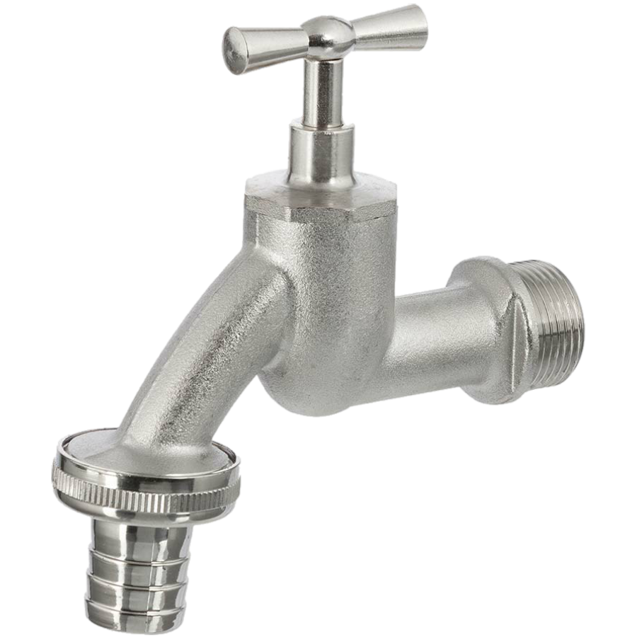 Messing Wasserhahn chrom mit Aufschraubtülle