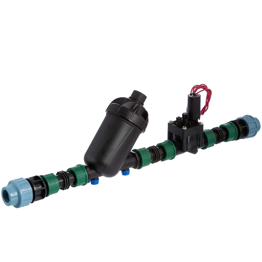 Vorstation mit Filtereinheit und Magnetventil
