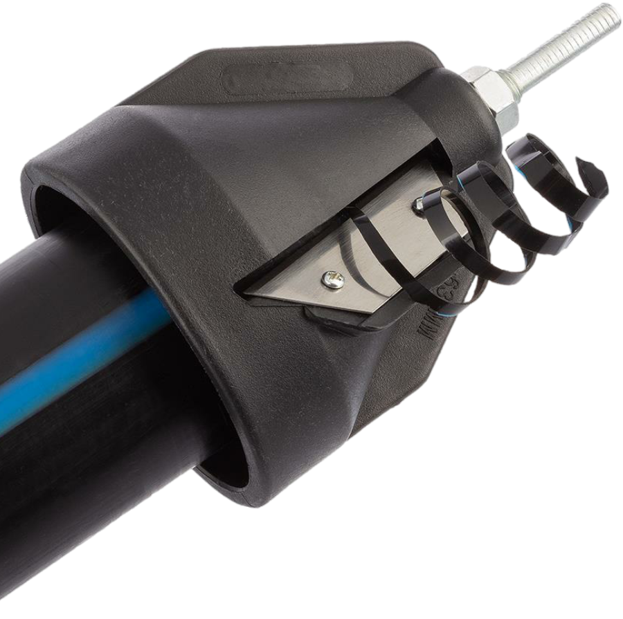 Rohrentgrater im Einsatz