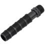 Extension pipe, double nipple, can be shortened, 2 male threads, PP, black
