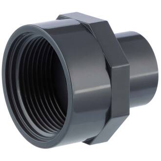 U-PVC male/female solvent adapter, female thread 32/25 x 1 1/4"