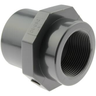 U-PVC male/female solvent adapter, female thread