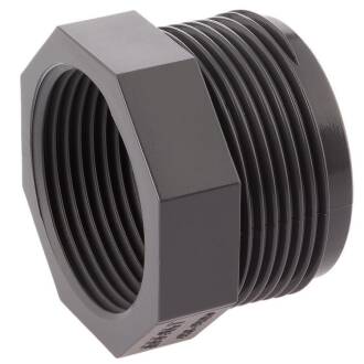 U-PVC male/female threaded reducing bush 1 1/4" x 1"