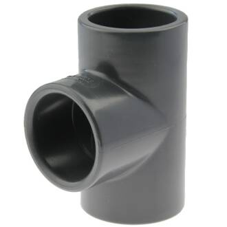 Tee a 90° a incollare, in PVC-U, 12mm